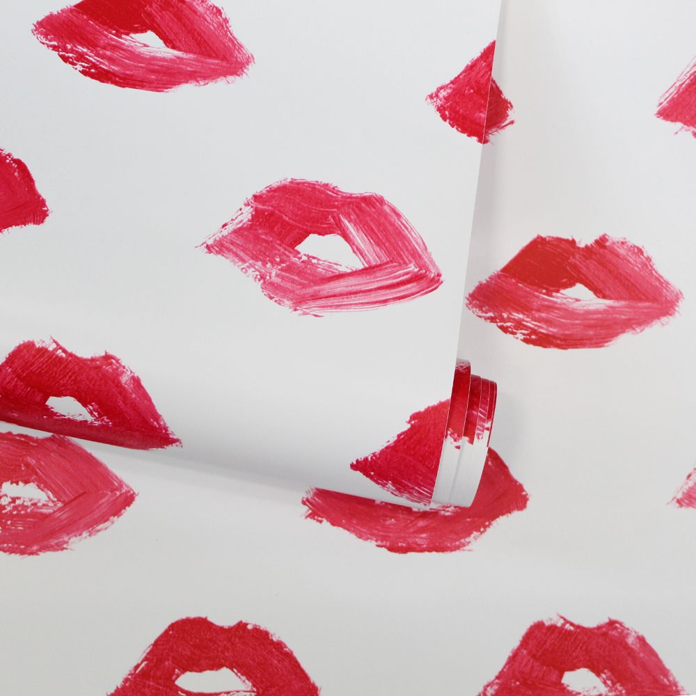 Painted Lips Peel and Stick Wallpaper