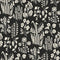Tallulah Belle Wallpaper Sample Swatch  option Zebra Black