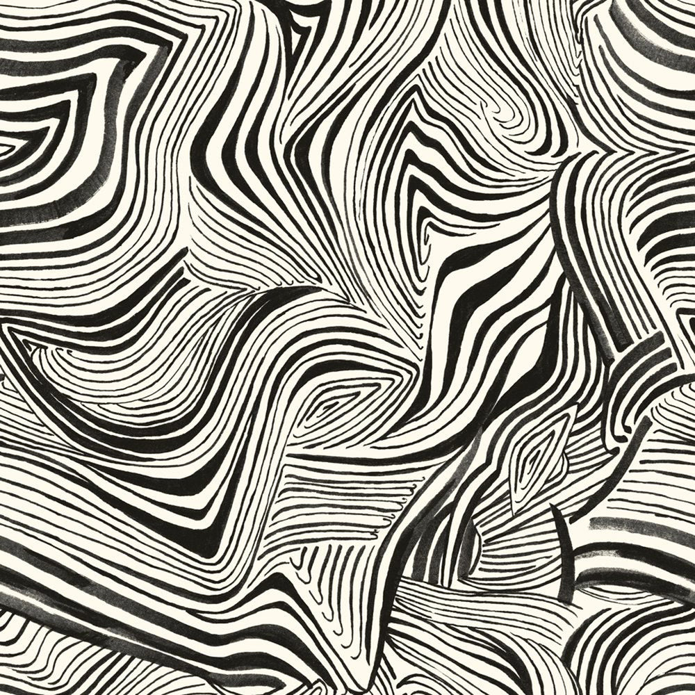 Zebra Marble Peel and Stick Wallpaper Sample Swatch