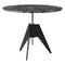 Screw Café Table  option Pebble Marble