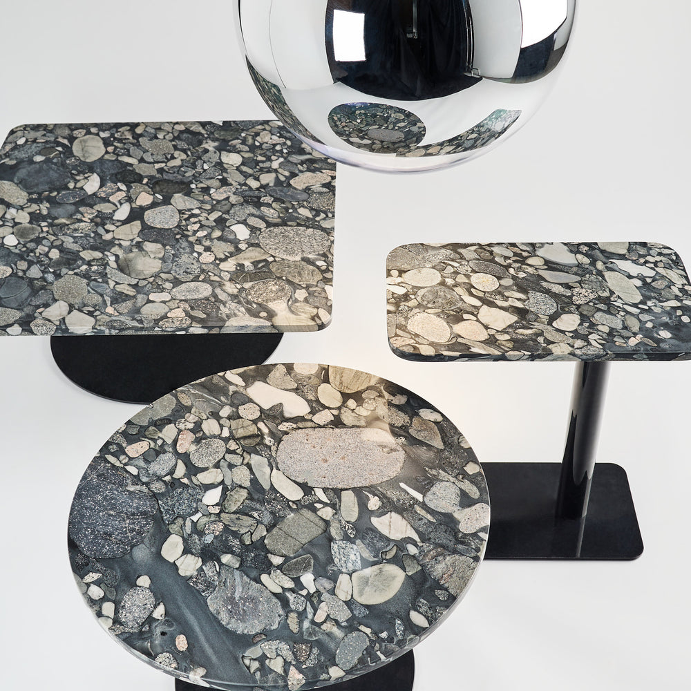 Stone Rectangle Side Table