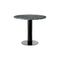 Tube Round Dining Table  option Pebble Marble