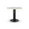 Tube Round Dining Table  option White Marble