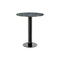 Tube Round High Table  option Pebble Marble