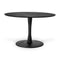Torsion Dining Table  option Black Oak
