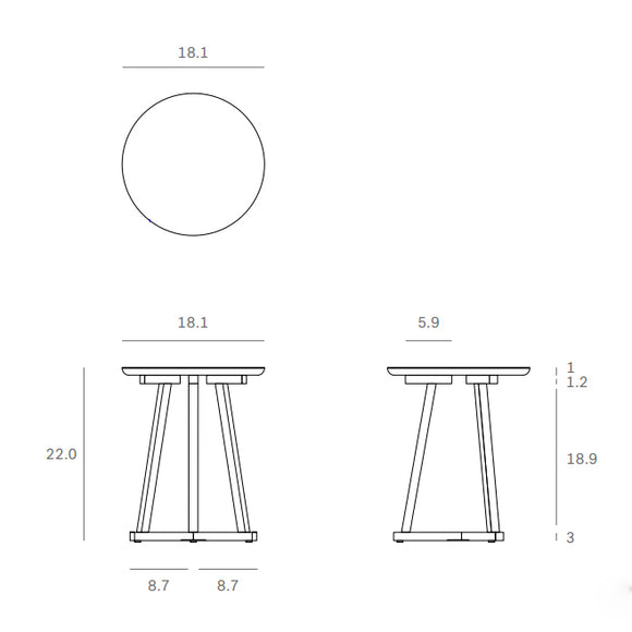 Tripod Side Table