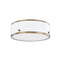 Eli Flush Mount  option Patina Brass / Soft White
