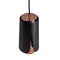 Tulipa Suspension Light  option Matt Black Outer / Polished Copper Inner