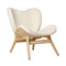 A Conversation Piece Lounge Chair  option Teddy White