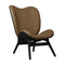 A Conversation Piece Tall Lounge Chair  option Sugar Brown