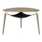 Hang Out Coffee Table  option Brass / Light Oak