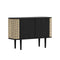 Treasures 2-Door Cabinet  option Black Oak