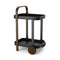 Bellwood Bar/Serving Cart  option Black/Walnut