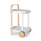 Bellwood Bar/Serving Cart  option White/Natural