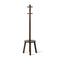 Pillar Stool / Coat Rack  option Black / Walnut