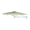 Paraflex Wallflex Round Wall-Mount Umbrella  option Colorum Mint