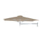 Paraflex Wallflex Round Wall-Mount Umbrella  option Colorum Sand