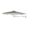 Paraflex Wallflex Round Wall-Mount Umbrella  option Solidum Grey