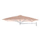 Paraflex Wallflex Square Wall-Mount Umbrella  option Colorum Blush
