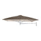 Paraflex Wallflex Square Wall-Mount Umbrella  option Solidum Taupe