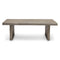 Brooks 48 Inch Coffee Table  option Sandblasted Grey