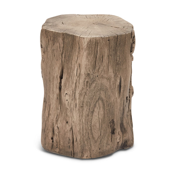 Solid Wood Stump Stool
