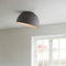Duo Symmetrical Flush Mount  option Oak / Matte Graphite