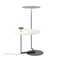 Flat Side Table / Double Floor Lamp  option Green L1