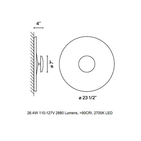 Top Flush Mount