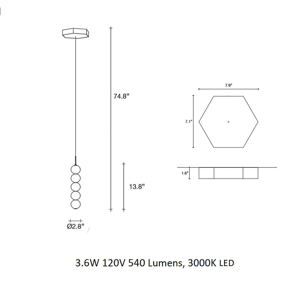 Abacus LED Pendant Light