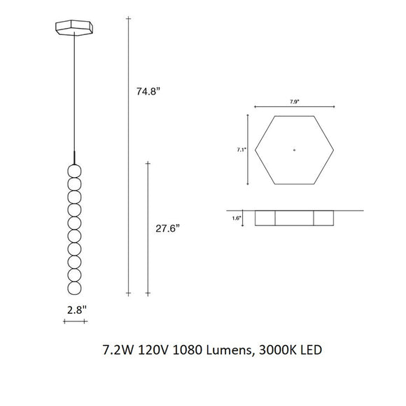 Abacus LED Pendant Light