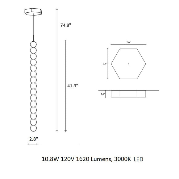 Abacus LED Pendant Light