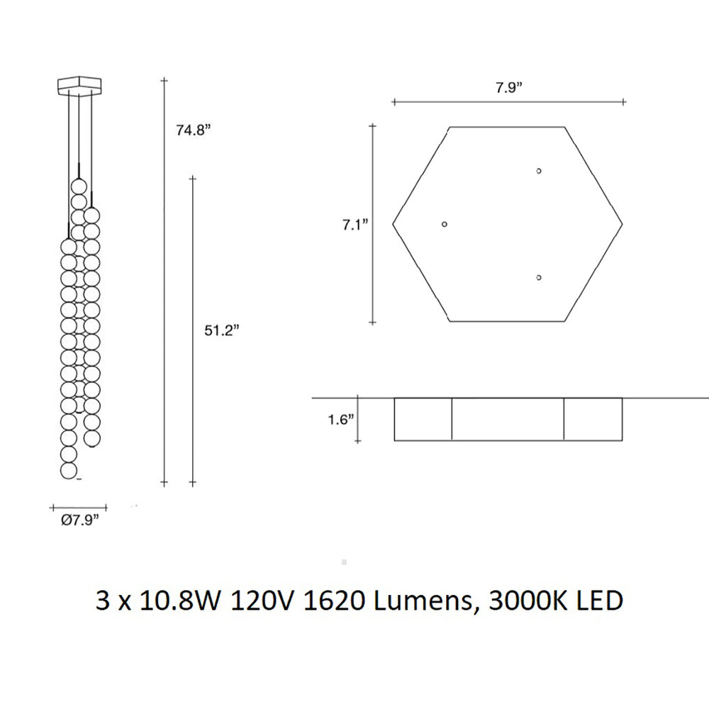 Abacus Multi Light Suspension Light