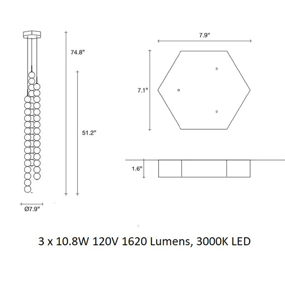 Abacus Multi Light Suspension Light