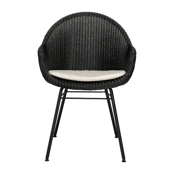 Avril Highback Dining Chair with Steel Base
