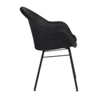 Avril Highback Dining Chair with Steel Base