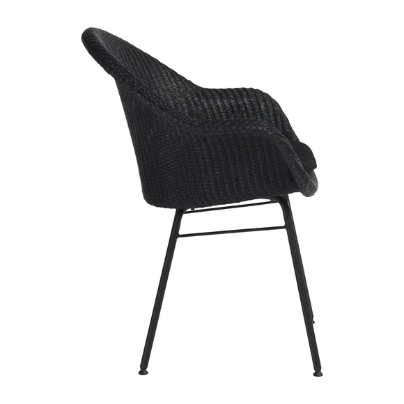 Avril Highback Dining Chair with Steel Base