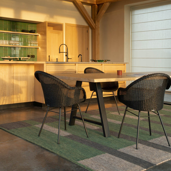Avril Highback Dining Chair with Steel Base