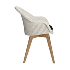 Avril Highback Dining Chair with Wood Base