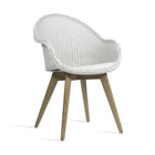 Avril Highback Dining Chair with Wood Base