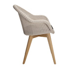 Edgard Outdoor Dining Chair with Wood Base