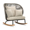 Kodo Outdoor Rocking Chair  option Almond