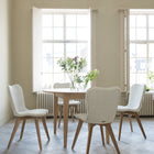 Lily Dining Chair with Wood Base