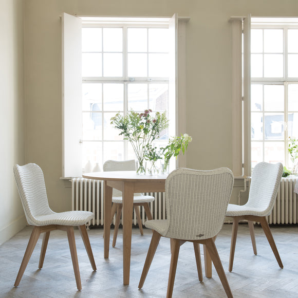 Lily Dining Chair with Wood Base