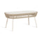 Loop Outdoor Coffee Table  option Beige / Stone White