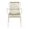 Loop Outdoor Dining Chair  option Beige / Stone White