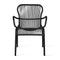 Loop Outdoor Dining Chair  option Black