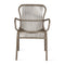 Loop Outdoor Dining Chair  option Taupe