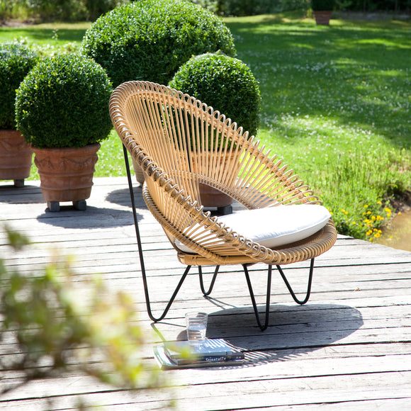 Natural Rattan Cocoon Chair