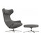 Grand Repos Lounge Chair and Ottoman  option Cosy 2 Classic Grey